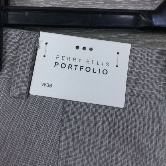Perry Ellis Portfolio Striped Suit Pants - Picture 5 of 5